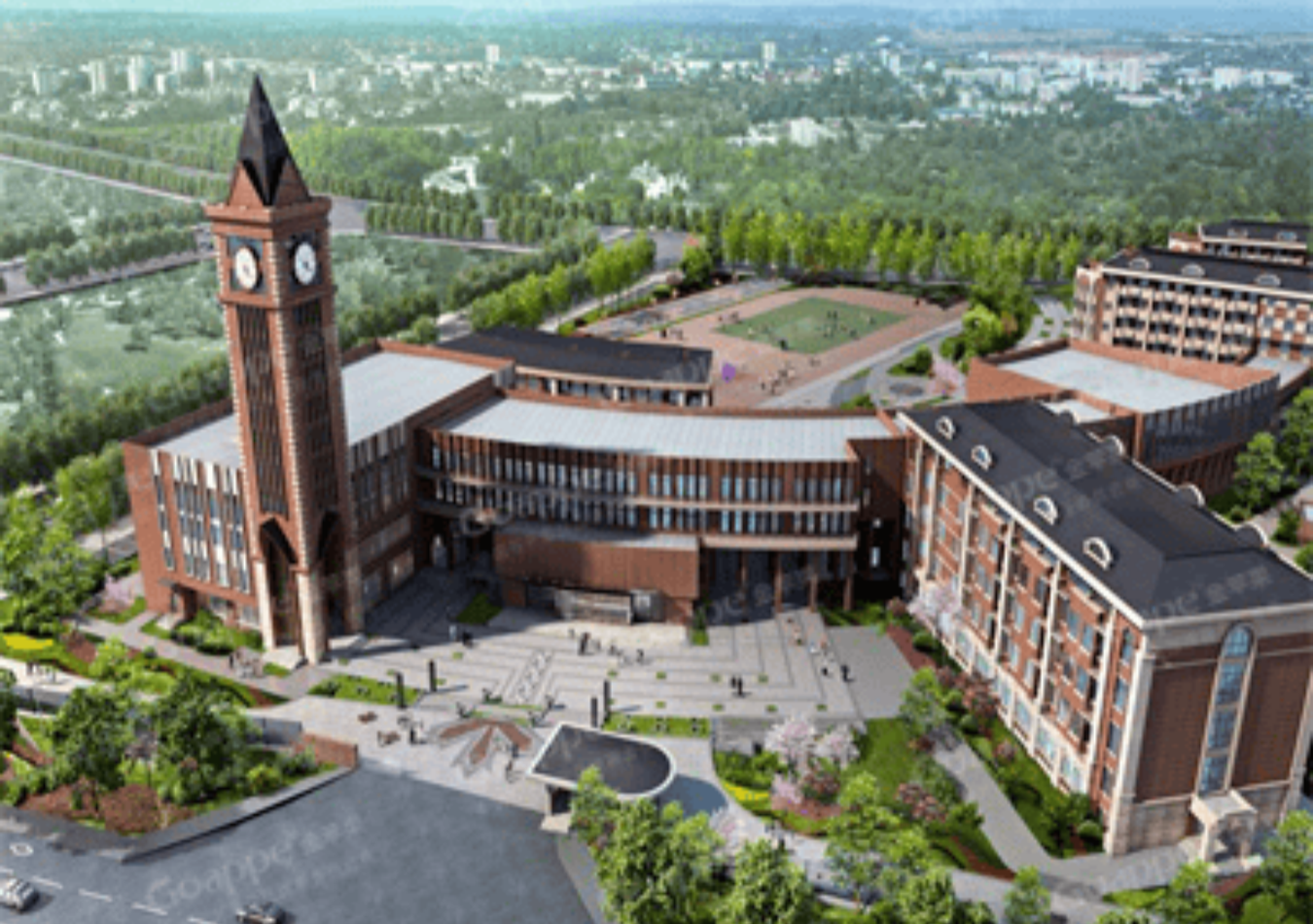 枫叶国际学校标识导示设计整体落地