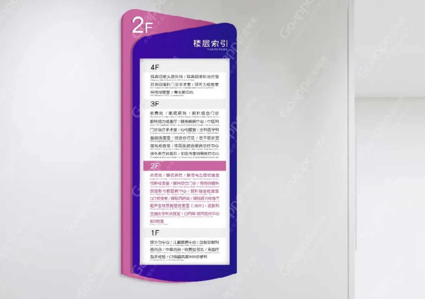 西安市第四医院标识导示系统